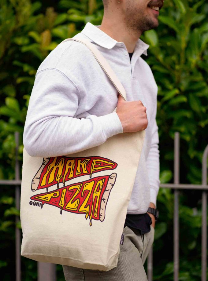 Make Pizza Slice Tote Bag