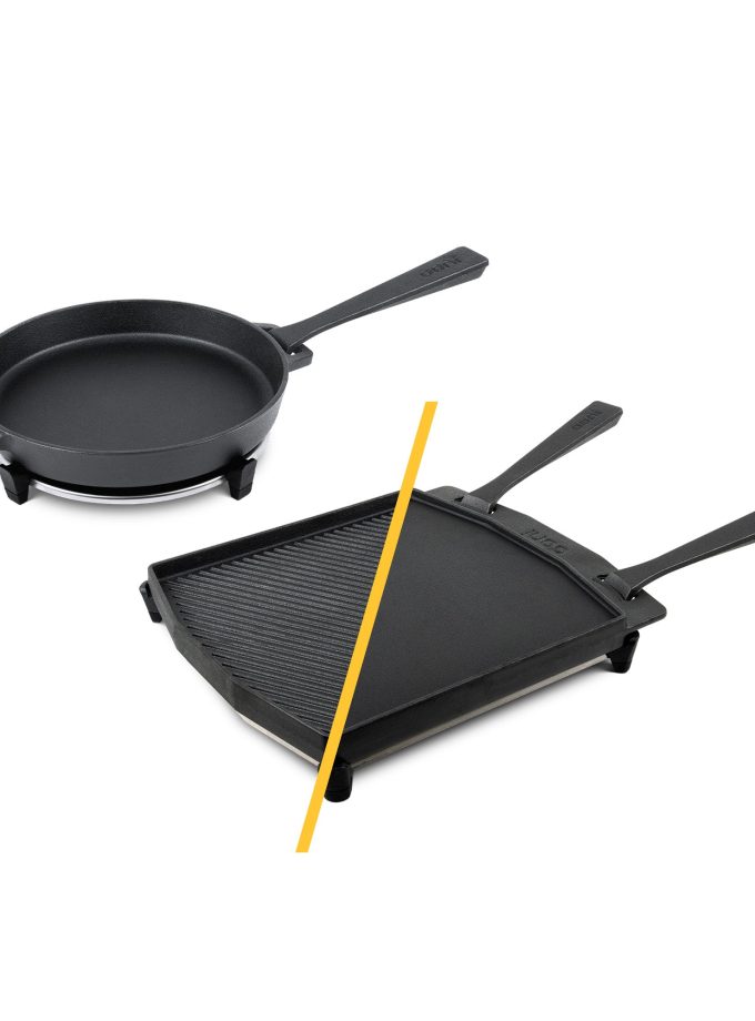 Ooni Dual Sided Grizzler Pan and Skillet Pan Bundle